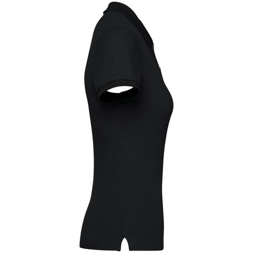 Eco-friendly ladies pique knit polo shirt