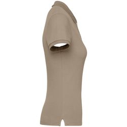 Eco-friendly ladies pique knit polo shirt