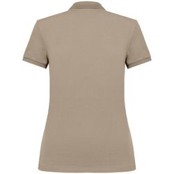 Eco-friendly ladies pique knit polo shirt