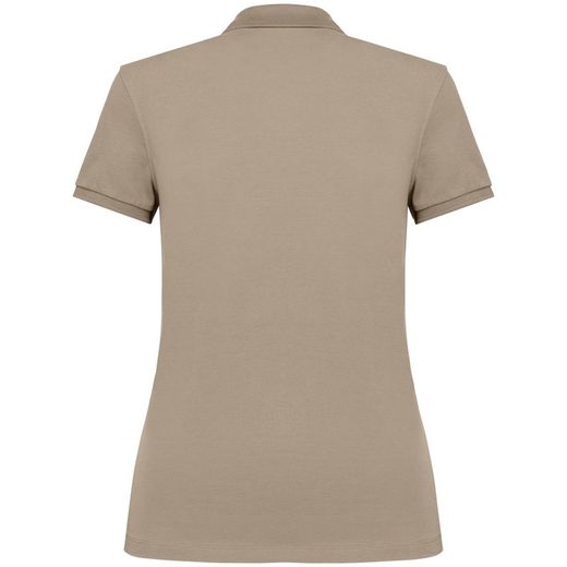 Eco-friendly ladies pique knit polo shirt