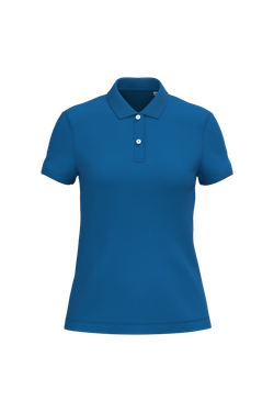 Eco-friendly ladies pique knit polo shirt