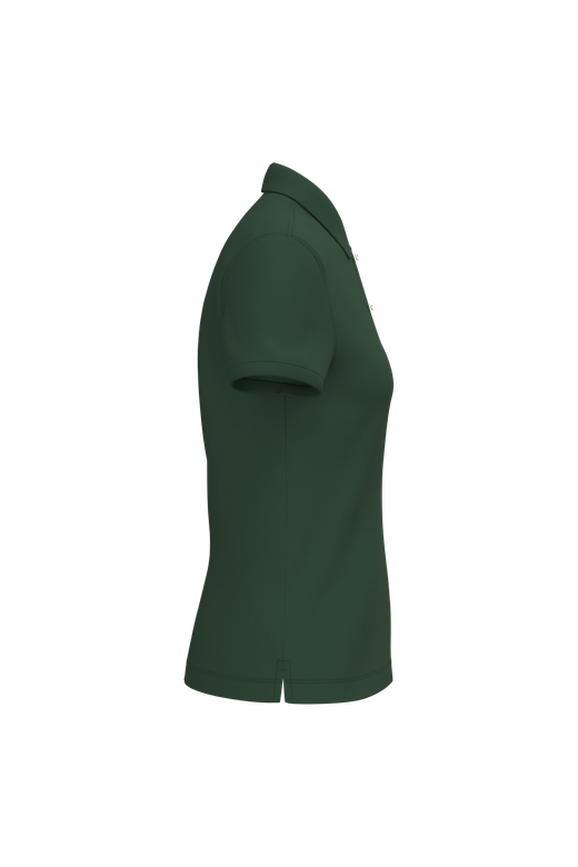 Eco-friendly ladies pique knit polo shirt