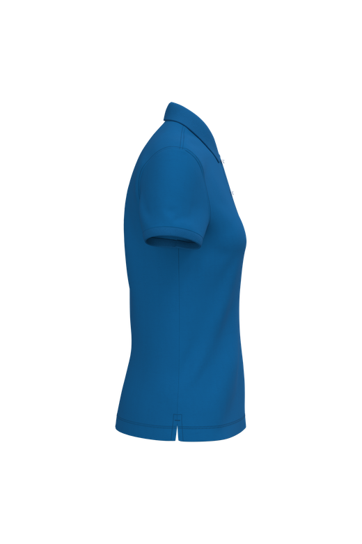 Eco-friendly ladies pique knit polo shirt