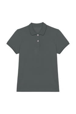 Eco-friendly ladies pique knit polo shirt