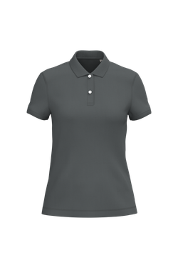 Eco-friendly ladies pique knit polo shirt