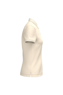 Eco-friendly ladies pique knit polo shirt