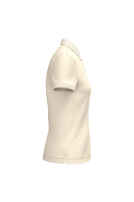 Eco-friendly ladies pique knit polo shirt