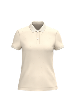 Eco-friendly ladies pique knit polo shirt