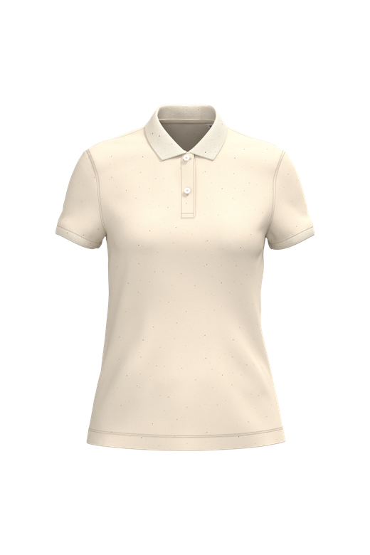 Eco-friendly ladies pique knit polo shirt