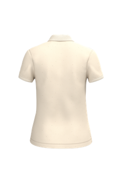 Eco-friendly ladies pique knit polo shirt