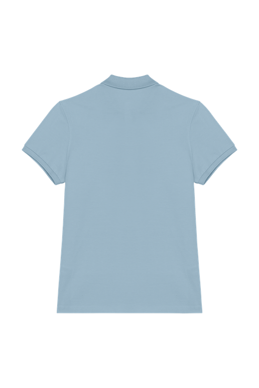 Eco-friendly ladies pique knit polo shirt