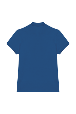 Eco-friendly ladies pique knit polo shirt