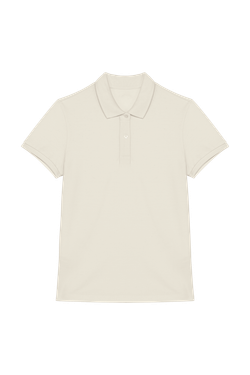 Eco-friendly ladies pique knit polo shirt