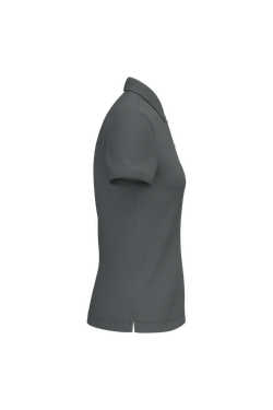 Eco-friendly ladies pique knit polo shirt