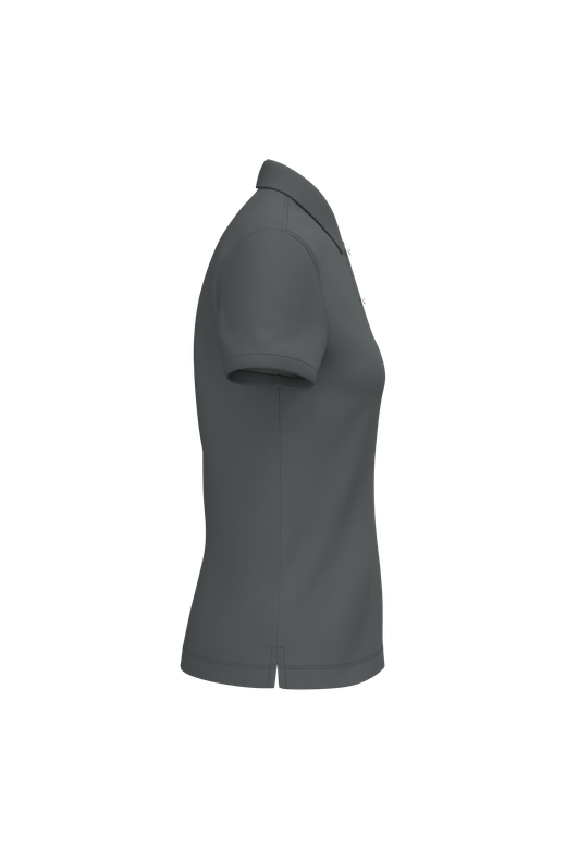 Eco-friendly ladies pique knit polo shirt