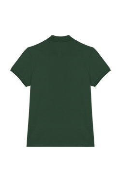 Eco-friendly ladies pique knit polo shirt