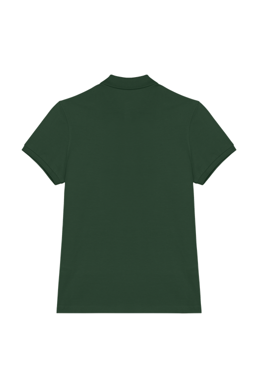 Eco-friendly ladies pique knit polo shirt