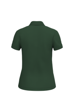 Eco-friendly ladies pique knit polo shirt