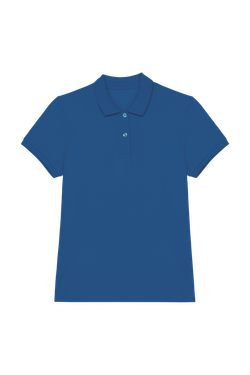 Eco-friendly ladies pique knit polo shirt