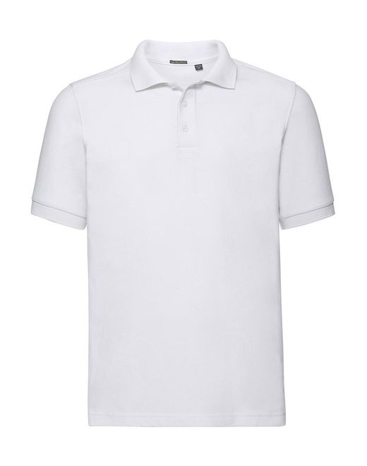 Stretch men's fitted polo shirt
