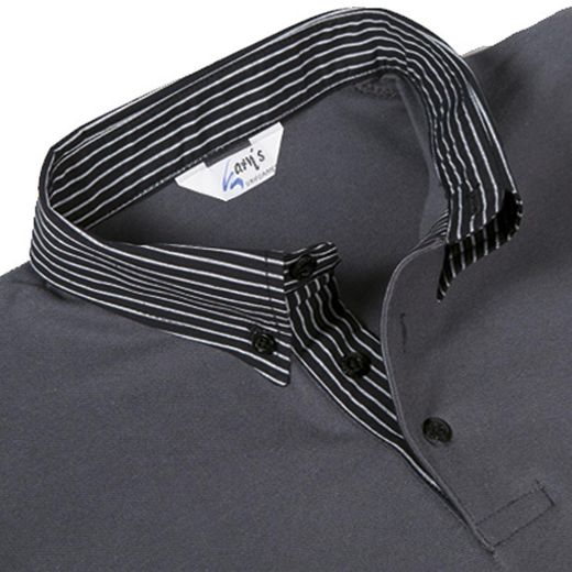 Polo Gris Mujer M/C C/Camisero