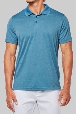 Polo Jaspeado De Manga Corta Adulto