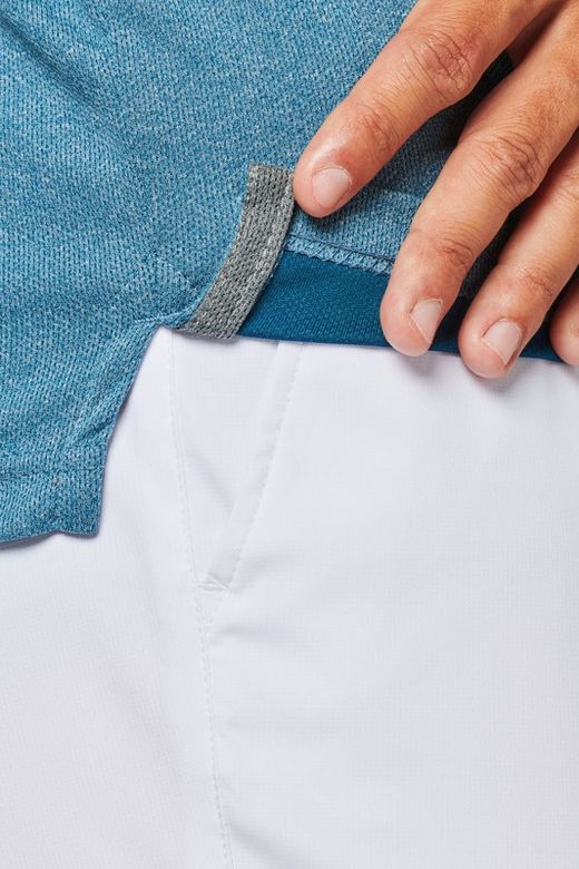 Polo Jaspeado De Manga Corta Adulto