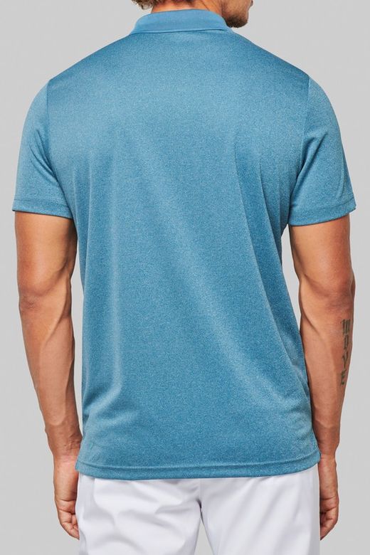 Polo Jaspeado De Manga Corta Adulto