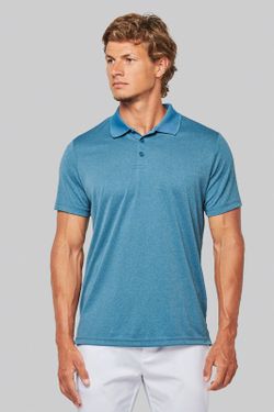 Polo Jaspeado De Manga Corta Adulto