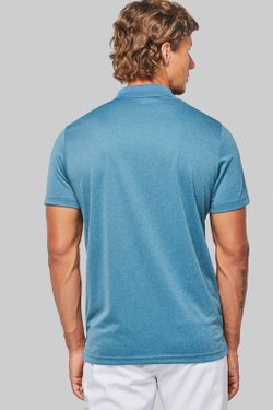 Polo Jaspeado De Manga Corta Adulto