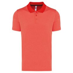 Polo Jaspeado De Manga Corta Adulto