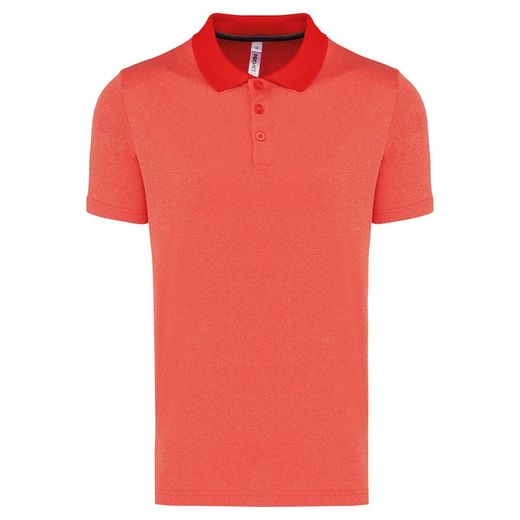 Polo Jaspeado De Manga Corta Adulto