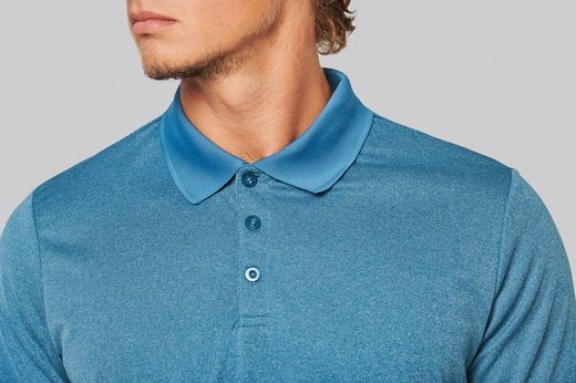 Polo Jaspeado De Manga Corta Adulto