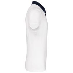Bicolor Jersey Polo für Herren