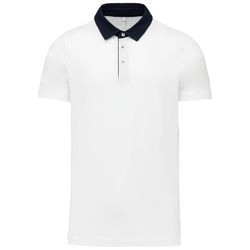 Bicolor Jersey Polo für Herren