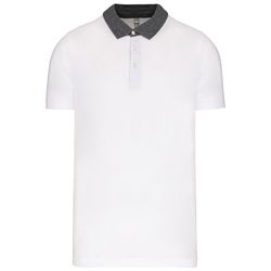 Bicolor Jersey Polo für Herren