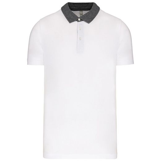 Bicolor Jersey Polo für Herren