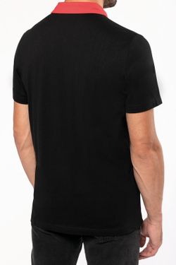 Bicolor Jersey Polo für Herren