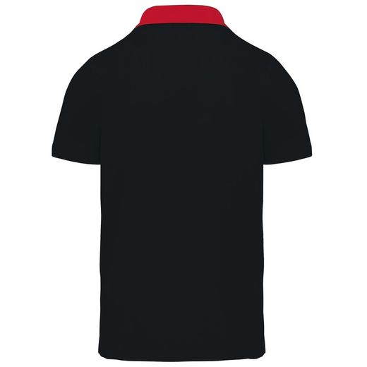 Bicolor Jersey Polo für Herren