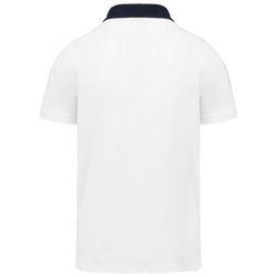 Bicolor Jersey Polo für Herren