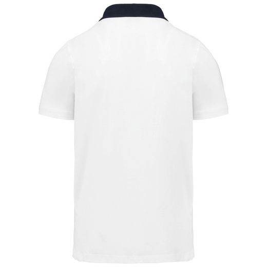 Bicolor Jersey Polo für Herren
