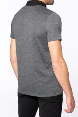 Bicolor Jersey Polo für Herren