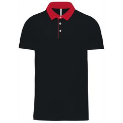Bicolor Jersey Polo für Herren