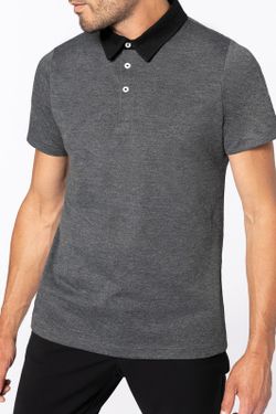 Bicolor Jersey Polo für Herren