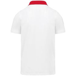 Bicolor Jersey Polo für Herren