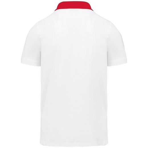 Bicolor Jersey Polo für Herren