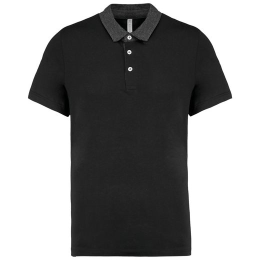 Bicolor Jersey Polo für Herren