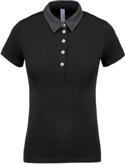 Polo Jersey Bicolor Mujer