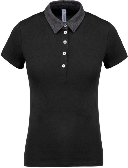 Polo Jersey Bicolor Mujer