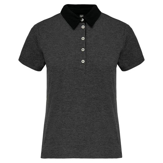 Polo Jersey Bicolor Mujer